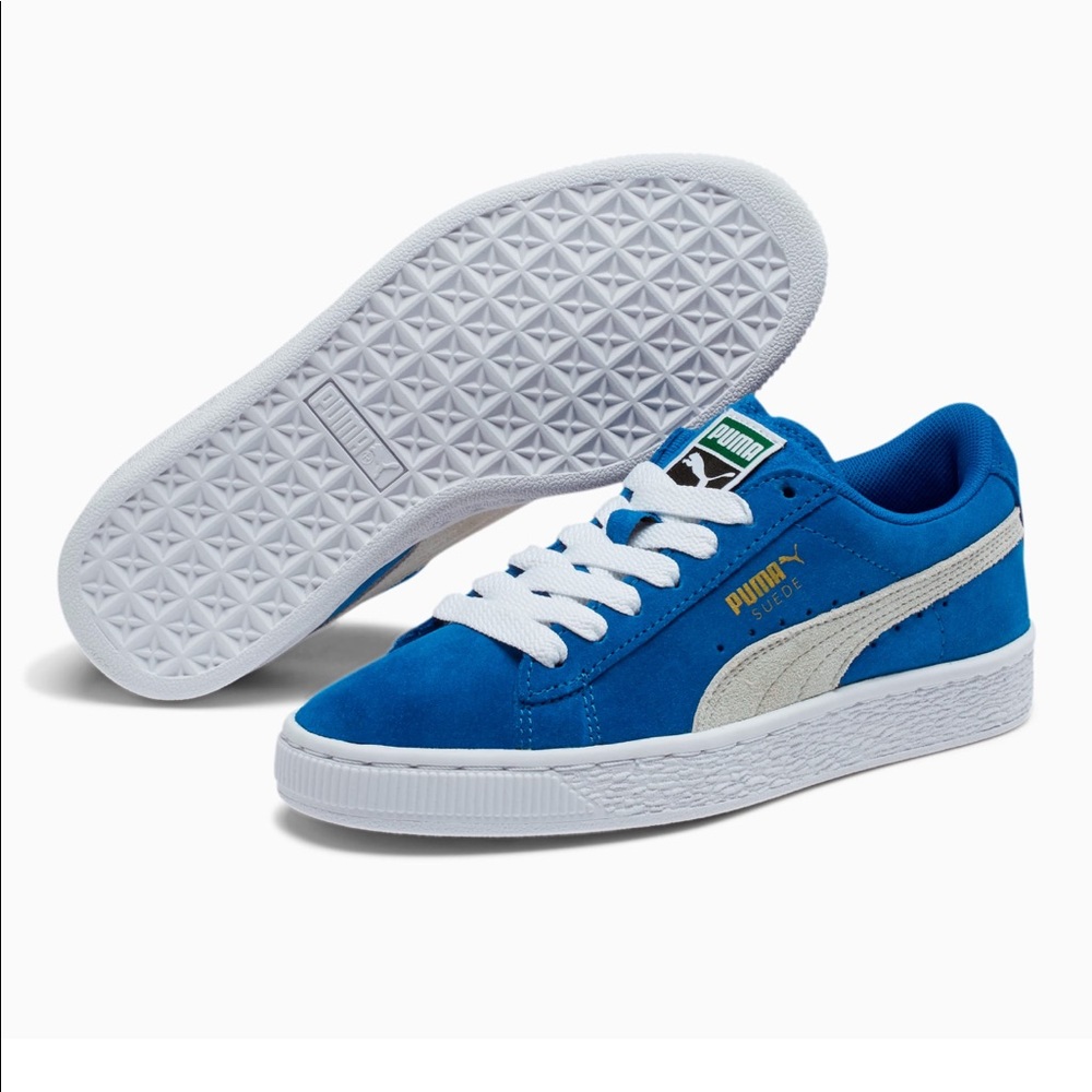 Puma Suede Jr Snorkel Blue/white